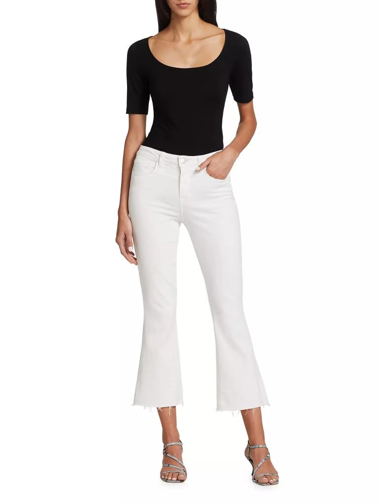 L'Agence Kendra Cropped Flare Jeans 2