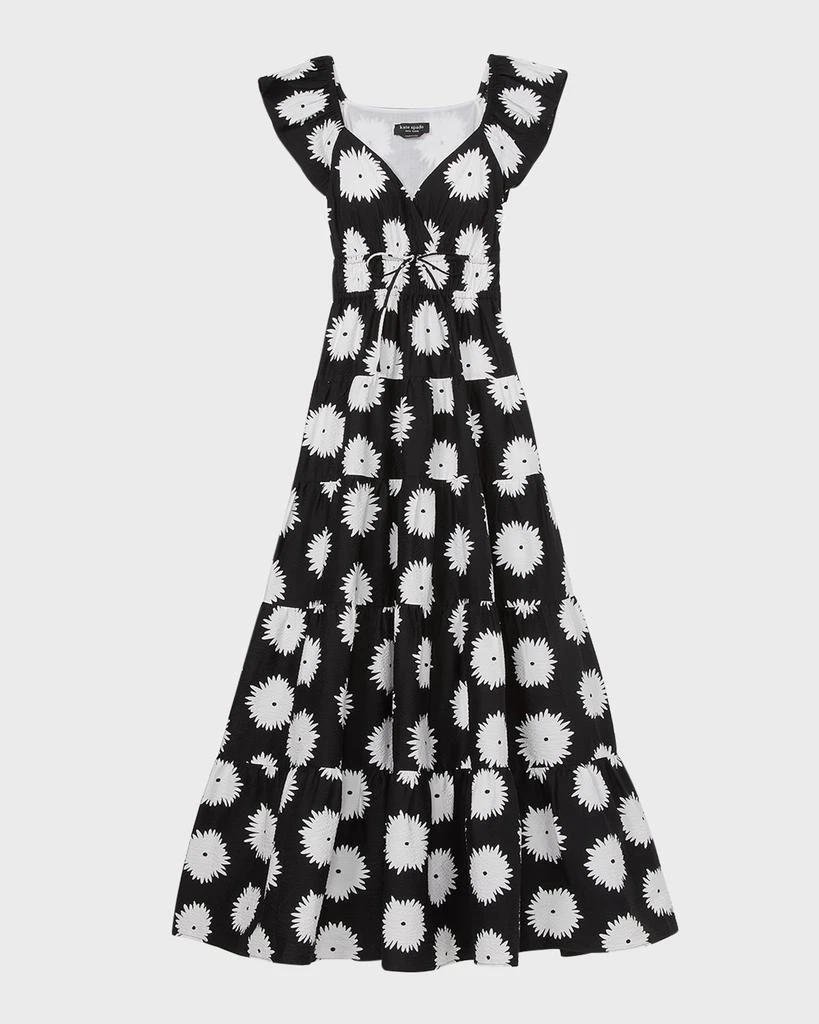 Kate Spade pom pom tiered floral-print maxi dress 2