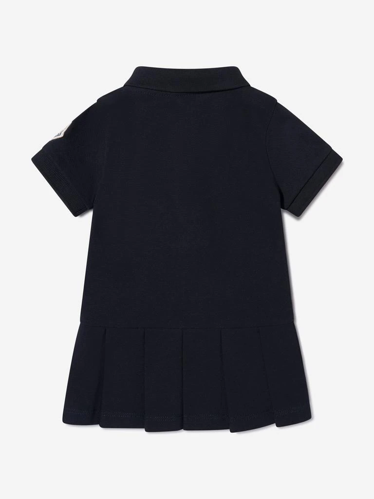 Moncler Moncler Enfant Baby Girls Branded Polo Dress in Navy 2