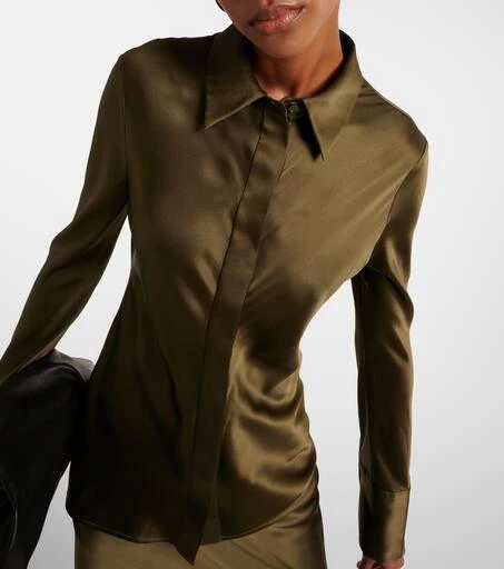 Joseph Brunel silk satin blouse 4