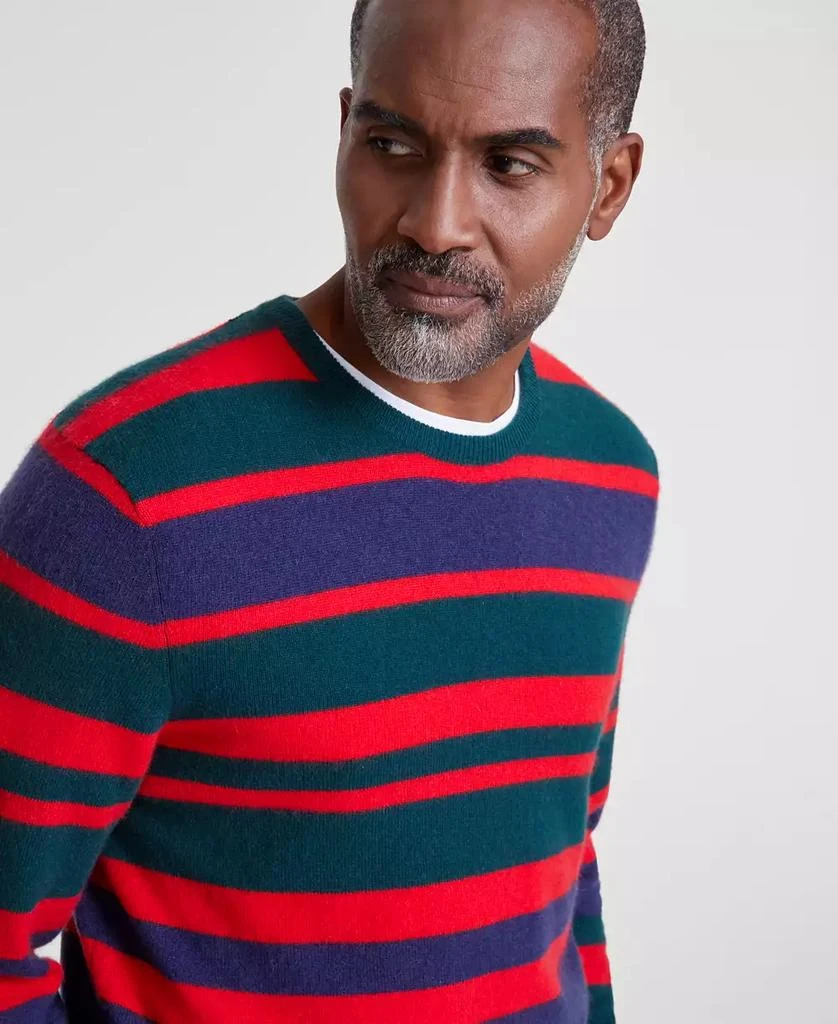 Club Room Men's Printed Stripe Cashmere Crewneck Sweater, Created for Macy's 3