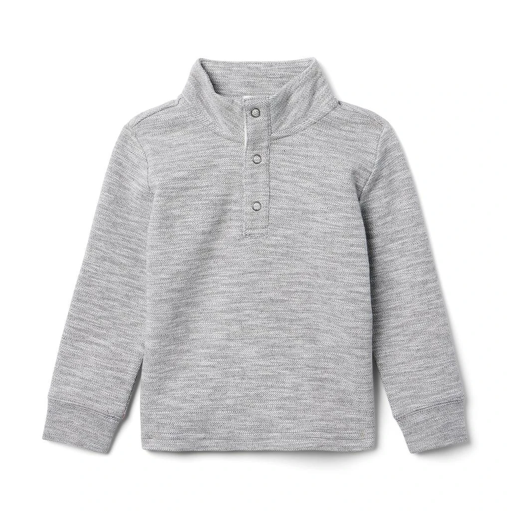 Janie and Jack Herringbone Pullover (Toddler/Little Kids/Big Kids) 1