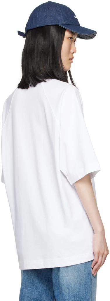Jacquemus White La Casa 'Le t-shirt Typo' T-Shirt 3