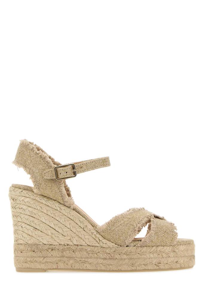 CASTAÑER Sand Canvas Bromelia Wedges