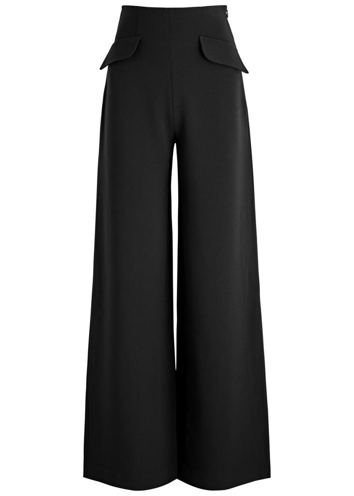 Nafsika Skourti Wide-leg crepe trousers