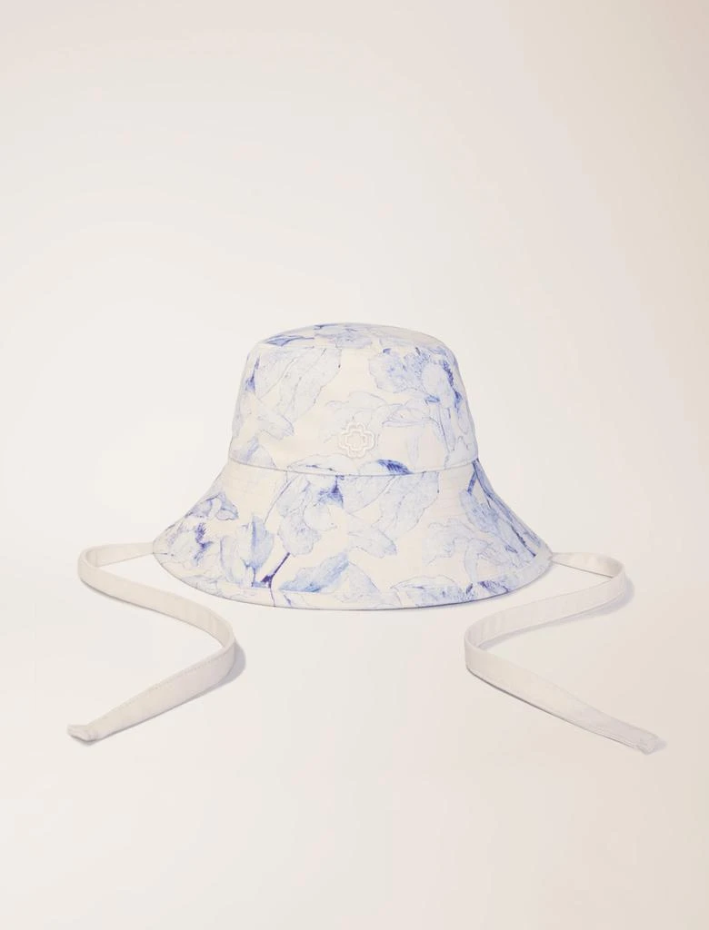 Maje Maje Woman's cotton Watercolour themed long bucket hat for Spring/Summer 1