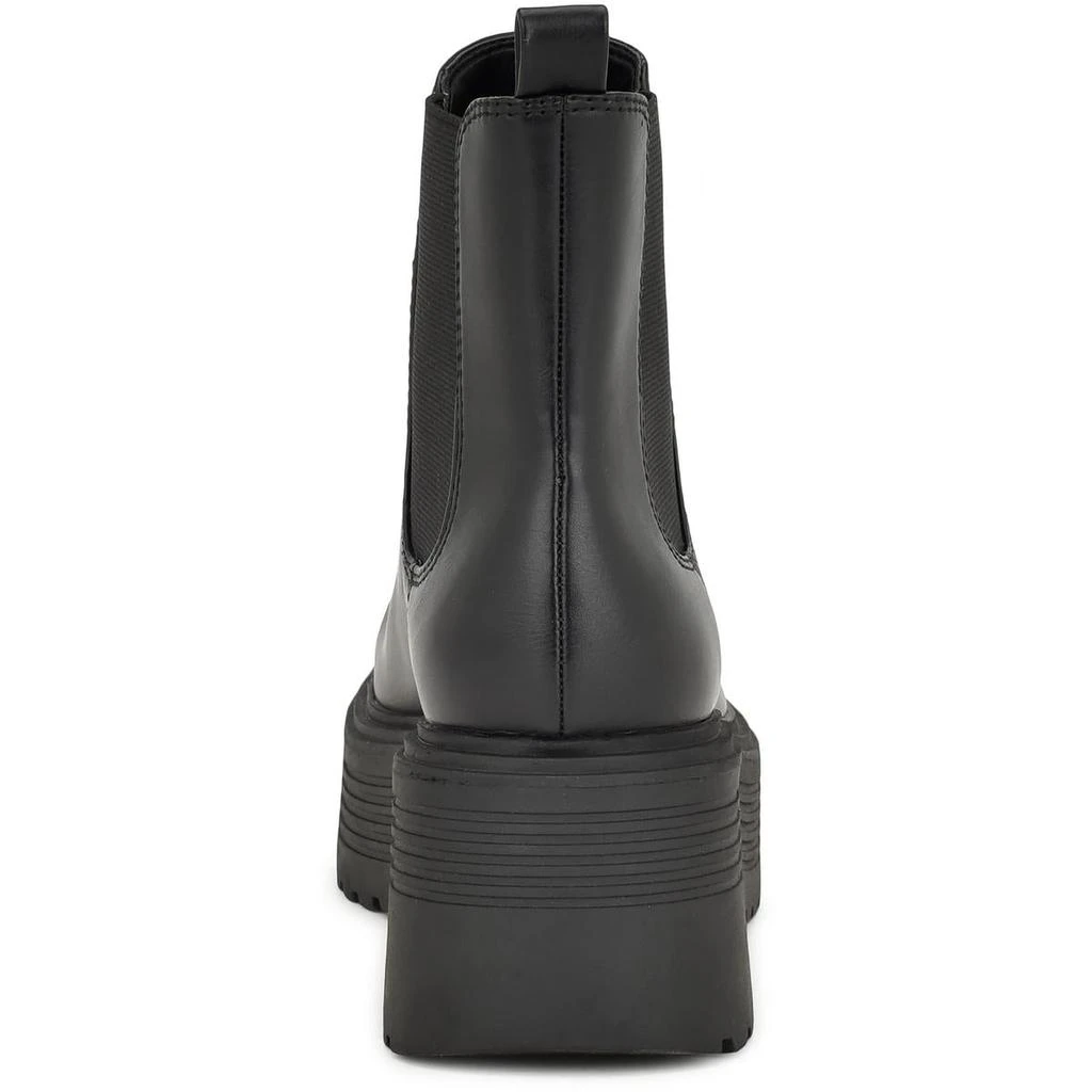 Nine West George 3 Womens Faux Leather Strech Ankle Boots 2
