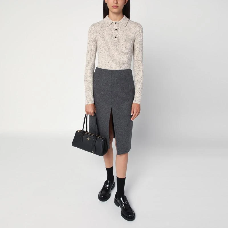 Prada Black medium leather Galleria bag 2