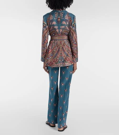 ETRO Floral printed silk blazer 3