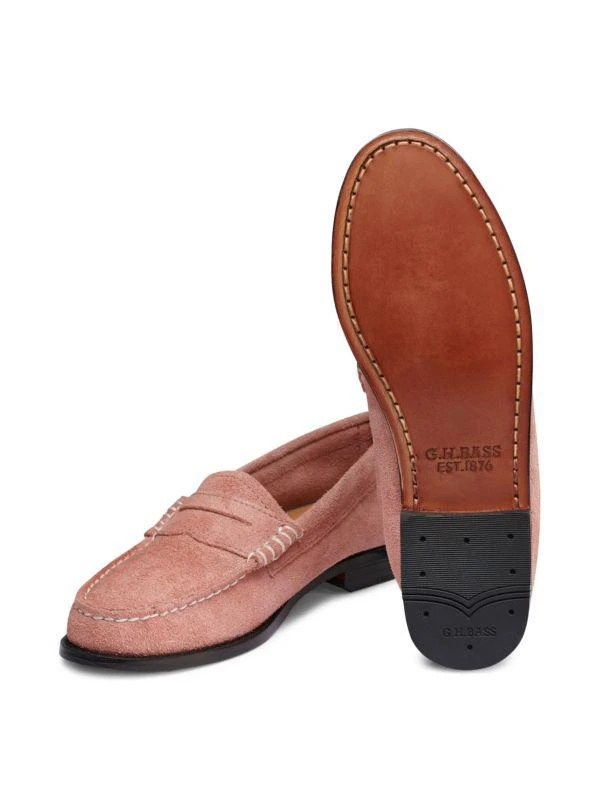 G.H. Bass Whitney Hairy Suede Penny Loafers 5