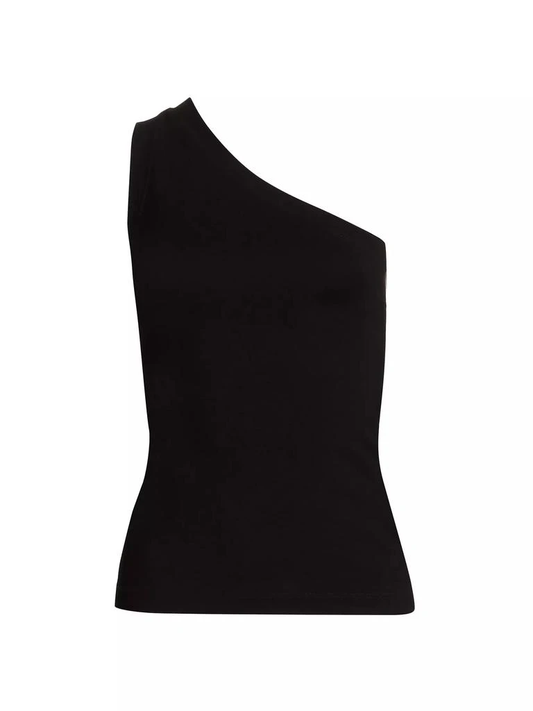 Rosetta Getty One-Shoulder Peplum Tank Top 1