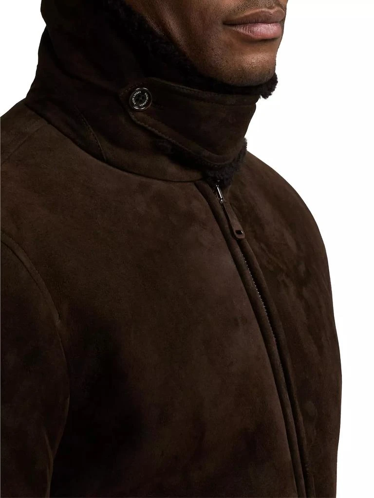 Ralph Lauren Welles Straight Shearling Bomber Jacket 6