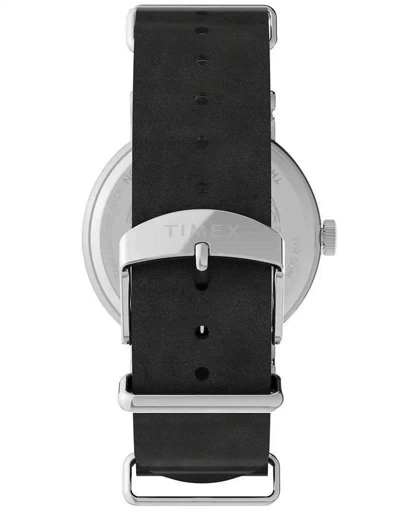 Timex Men's Analog Green Leather Strap Watch, 40mm 4