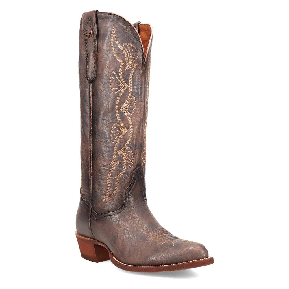Dan Post Boots Sunrise Canyon Embroidered Pointed Toe Pull On Cowboy Boots