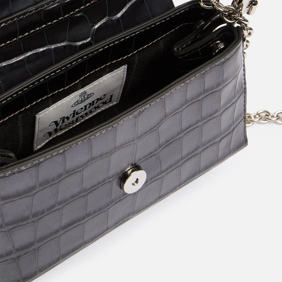 Vivienne Westwood Vivienne Westwood Hazel Leather Croc-Effect Handbag 5