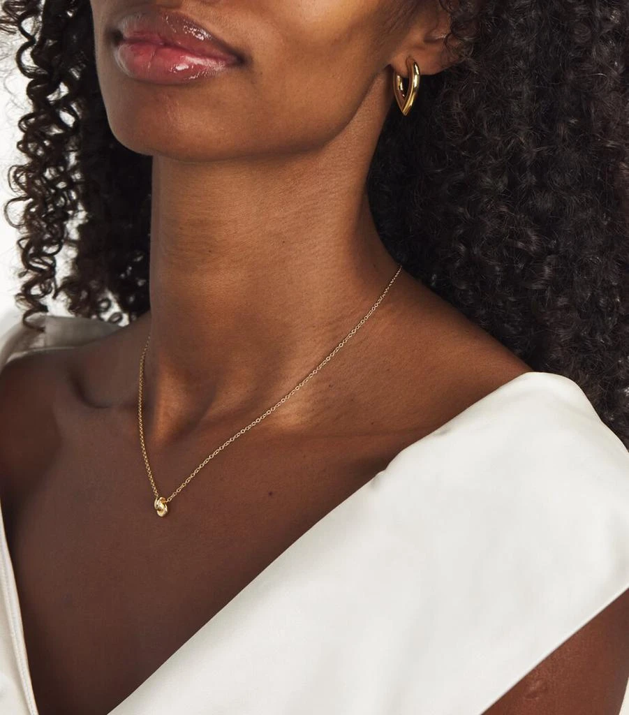 Engelbert Medium Yellow Gold Drop Link Earrings 5