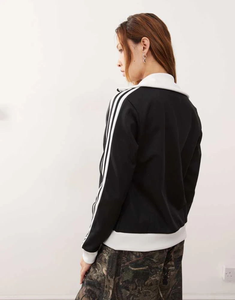 Adidas adidas Originals Adicolour track jacket in black 3