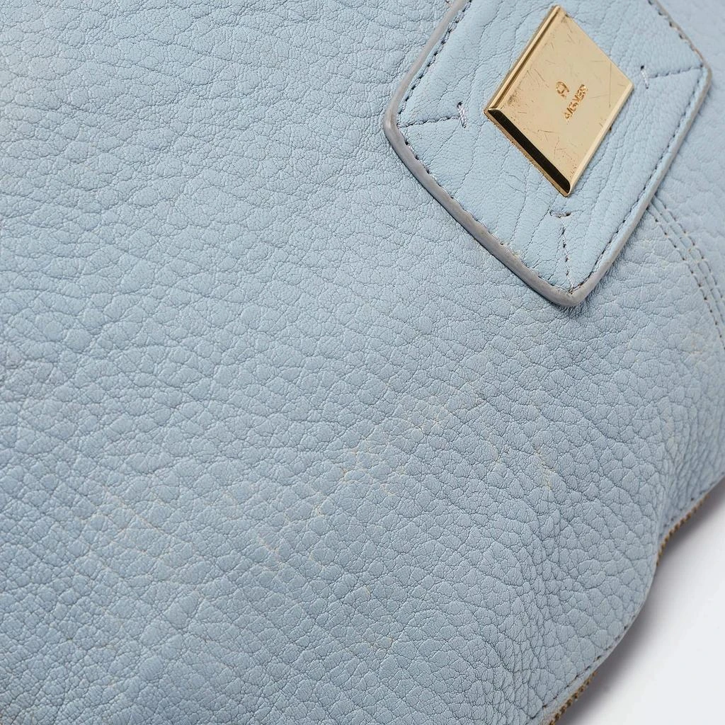 Aigner Aigner Light Blue Pebbled Leather Hobo 9