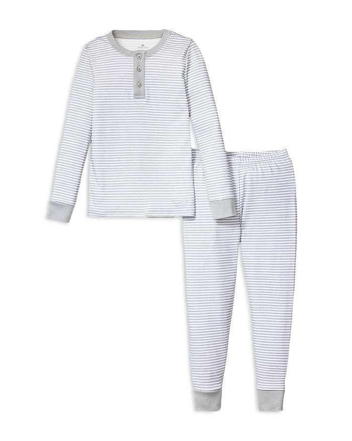 Petite Plume Unisex Pima Cotton Striped Pajama Set - Little Kid, Big Kid