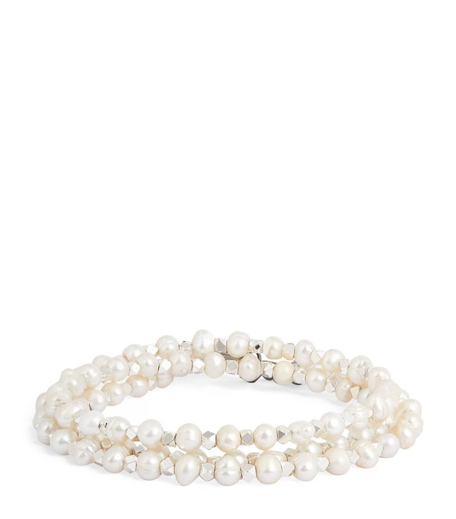 Nialaya Pearl Wrap Bracelet