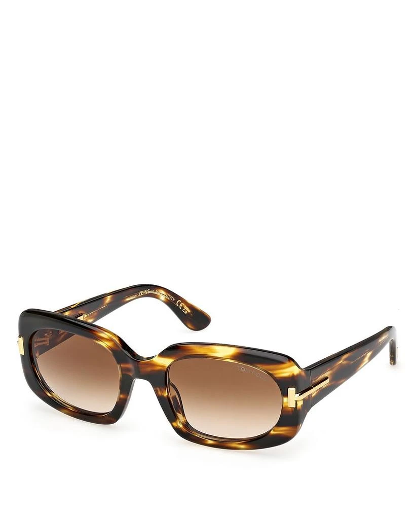 Tom Ford Icon Collection Rectangle Sunglasses, 54mm 1