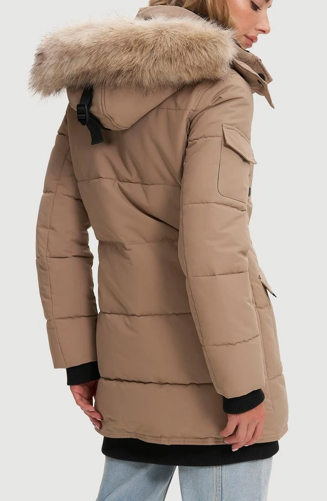 NOIZE Astrid Heavyweight Faux Fur Trim Jacket 2