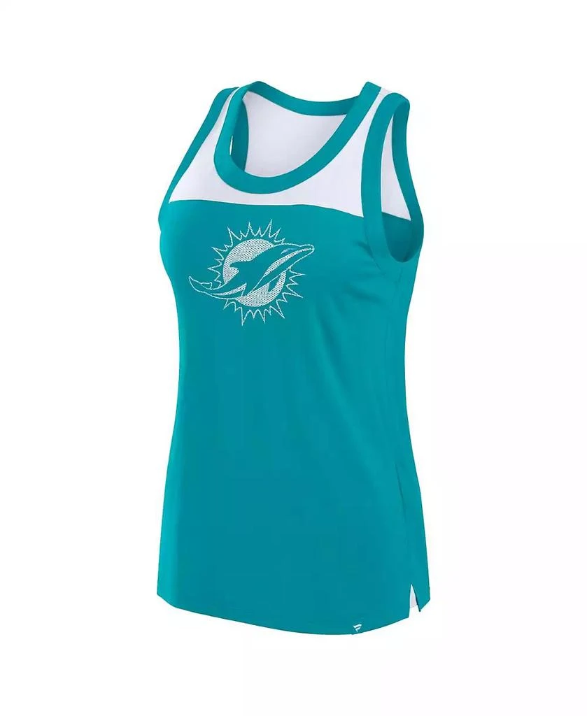 Fanatics Women's Aqua Miami Dolphins Sequin Tank Top 3