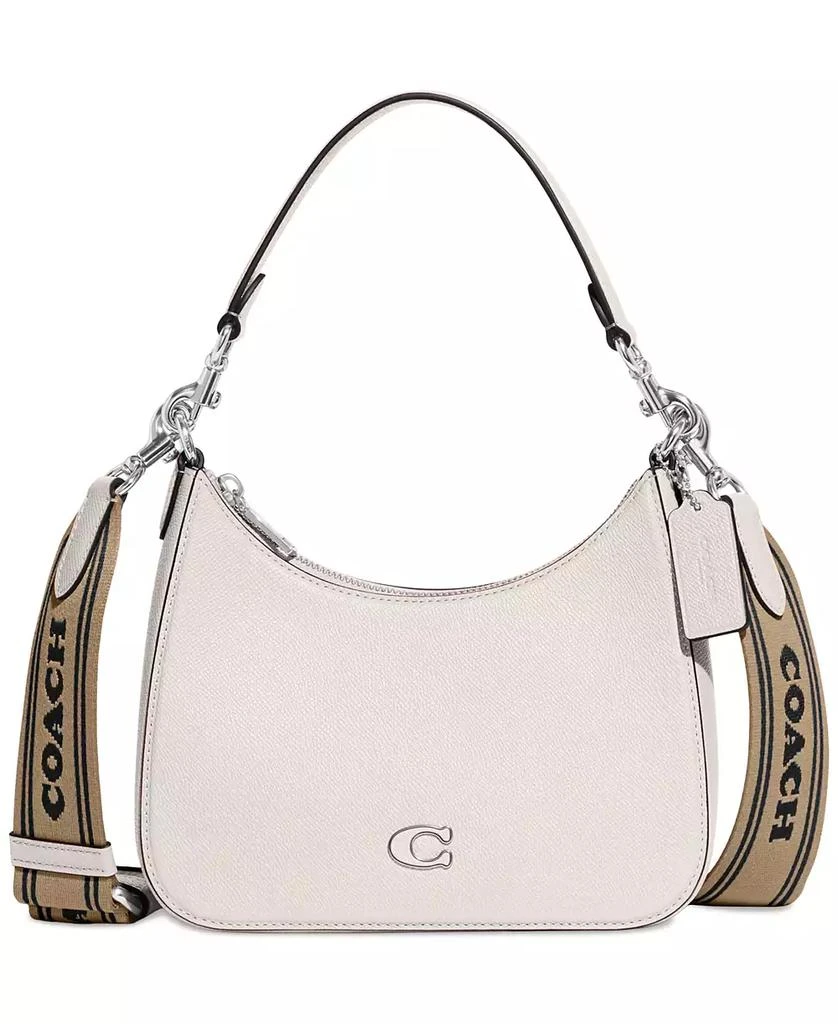 COACH Small Crossgrain Leather Hobo Crossbody Bag 1