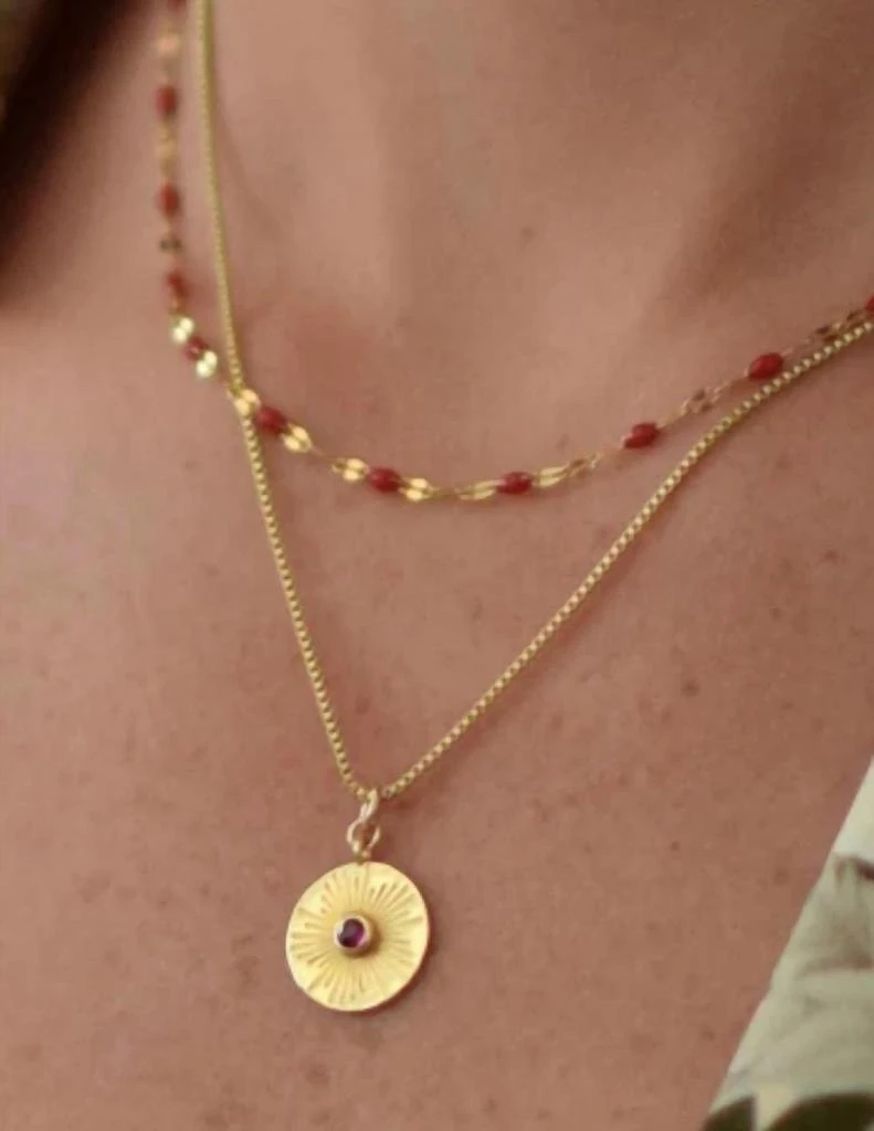 farrah b JEWELRY Vamp Necklace In Gold 2
