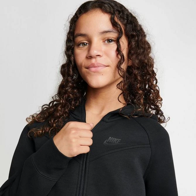 NIKE Girls' Nike Sportswear Tech Fleece Full-Zip Hoodie 5