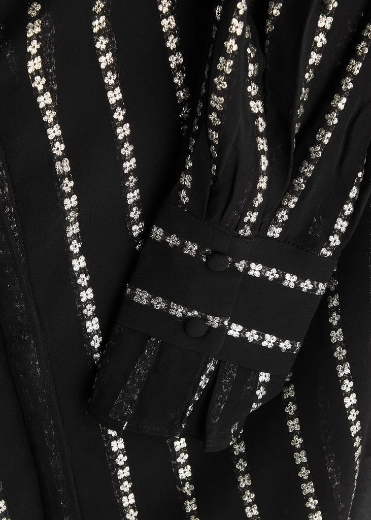 Paige Sosa floral stripe georgette blouse 5