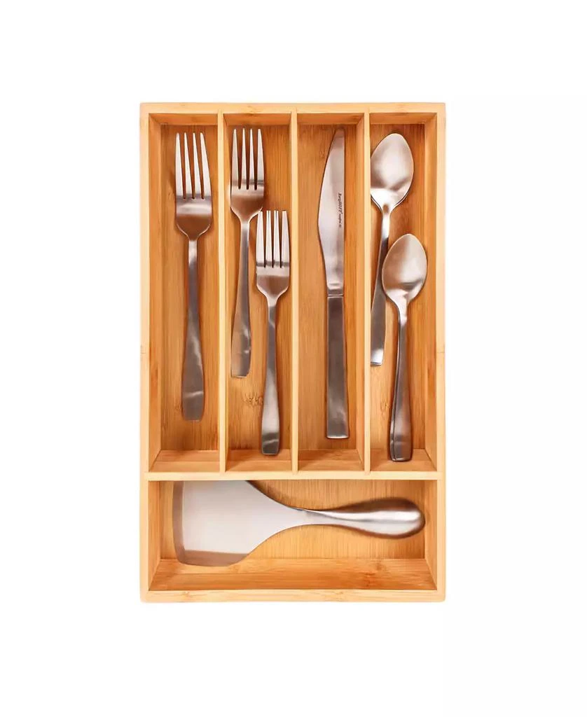 BergHOFF Bamboo 5-Slot Flatware Organizer, 13.5" x 8.25" 4