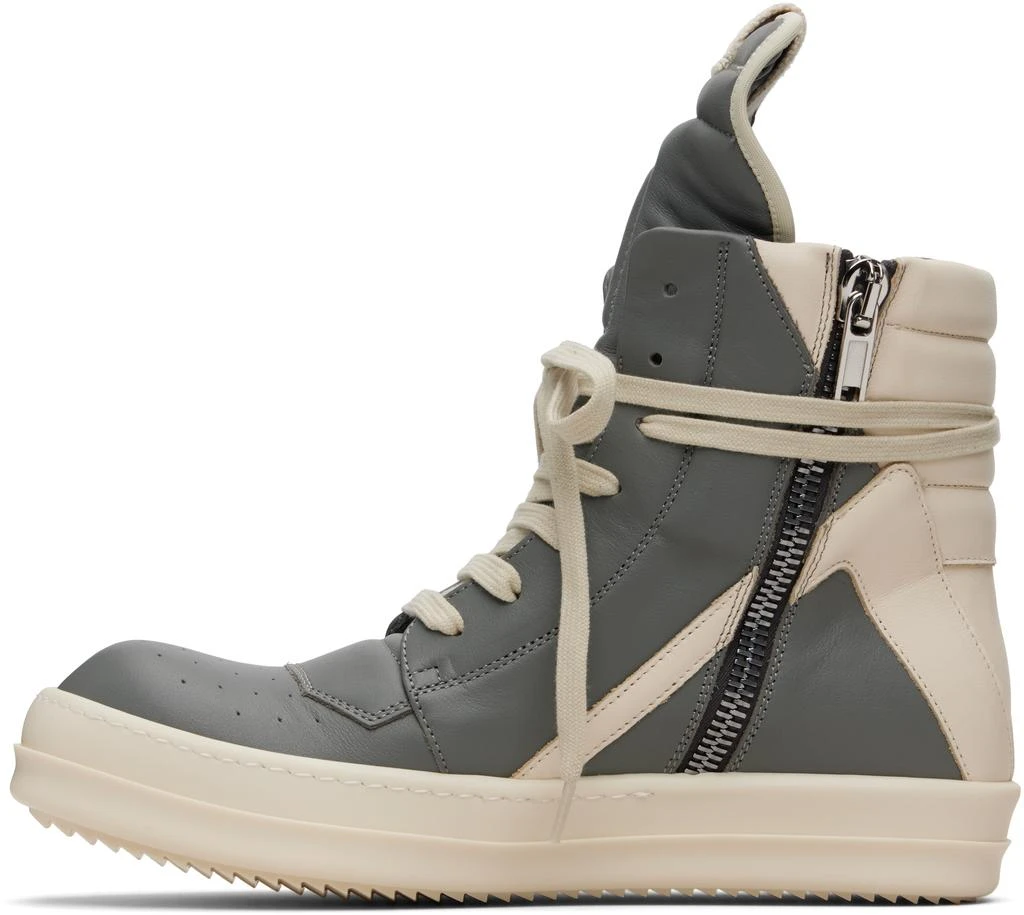 Rick Owens Gray Concordians Geobasket Sneakers 3