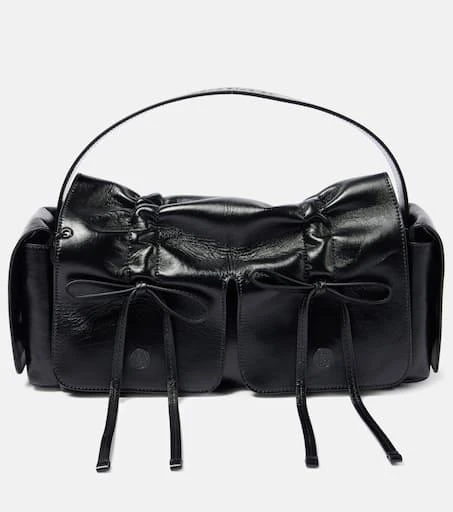 Acne Studios Bow-detail leather tote bag 1
