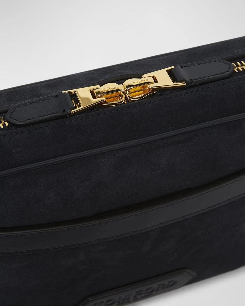 Tom Ford Men's Small Suede Crossbody Bag 5