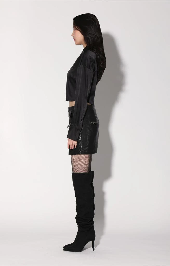 Walter Baker Shirley Skirt, Black - Leather 3