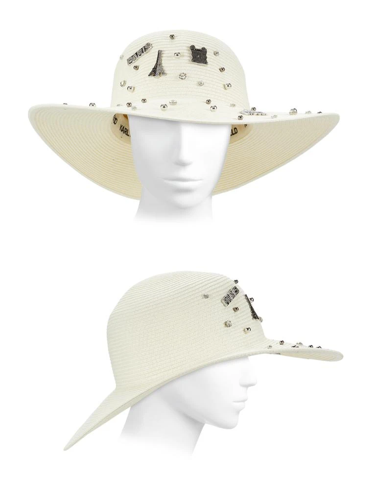 Shop Textured Embellished Sun Hat on Sale at BeyondStyle  display picture 1