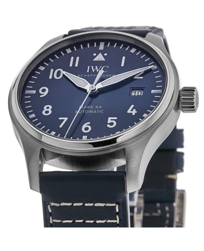 IWC Schaffhausen IWC Pilot's Mark XX Automatic Blue Dial Leather Strap Men's Watch IW328203