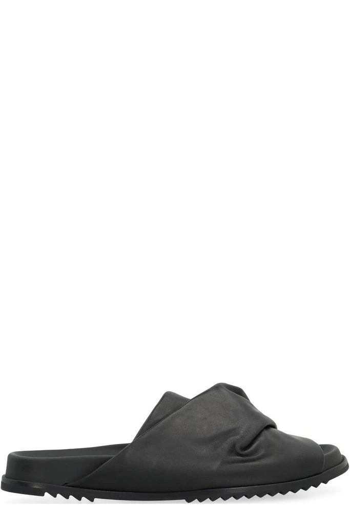 Rick Owens Morbius Granola Draped Detailed Sliders – On Sale  display picture 1