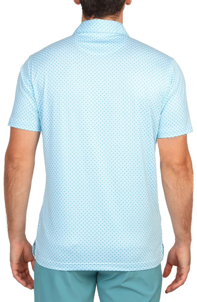 TailorByrd Floral Print Performance Polo