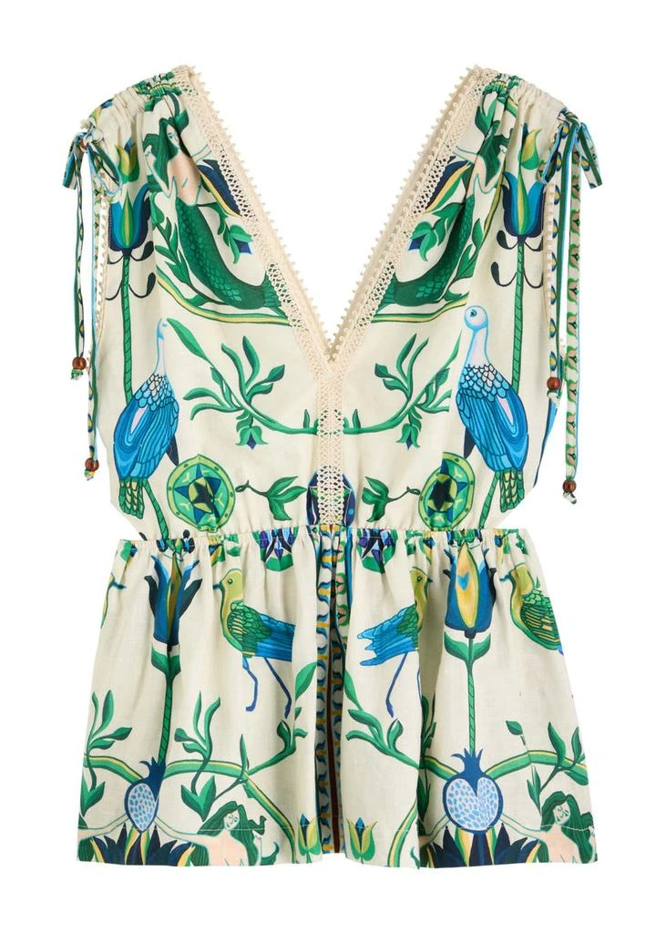 LUG VON SIGA Victoria printed linen blouse 1