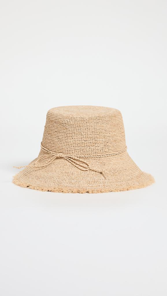 Hat Attack Packable Raffia Bucket Hat