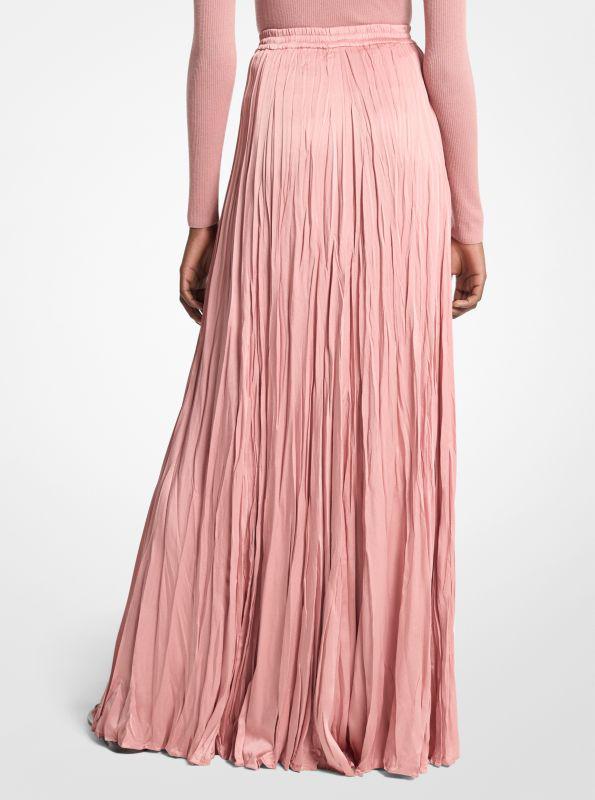 Michael Kors Crushed Techno Charmeuse Maxi Skirt