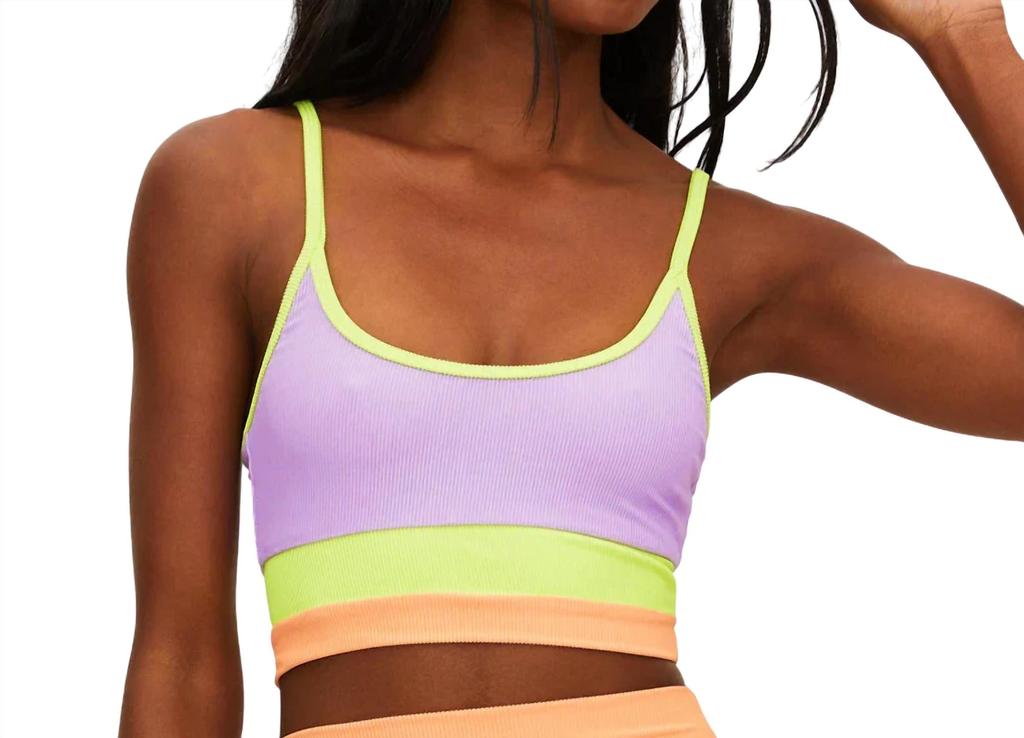 Beach Riot Eva Top In Sundazed Colorblock