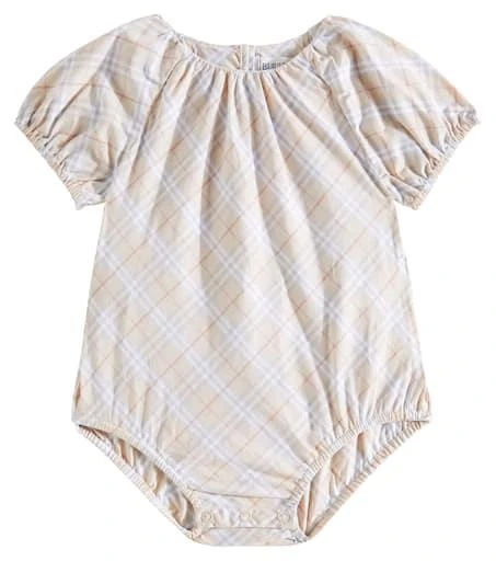 Burberry Baby checked bodysuit 1