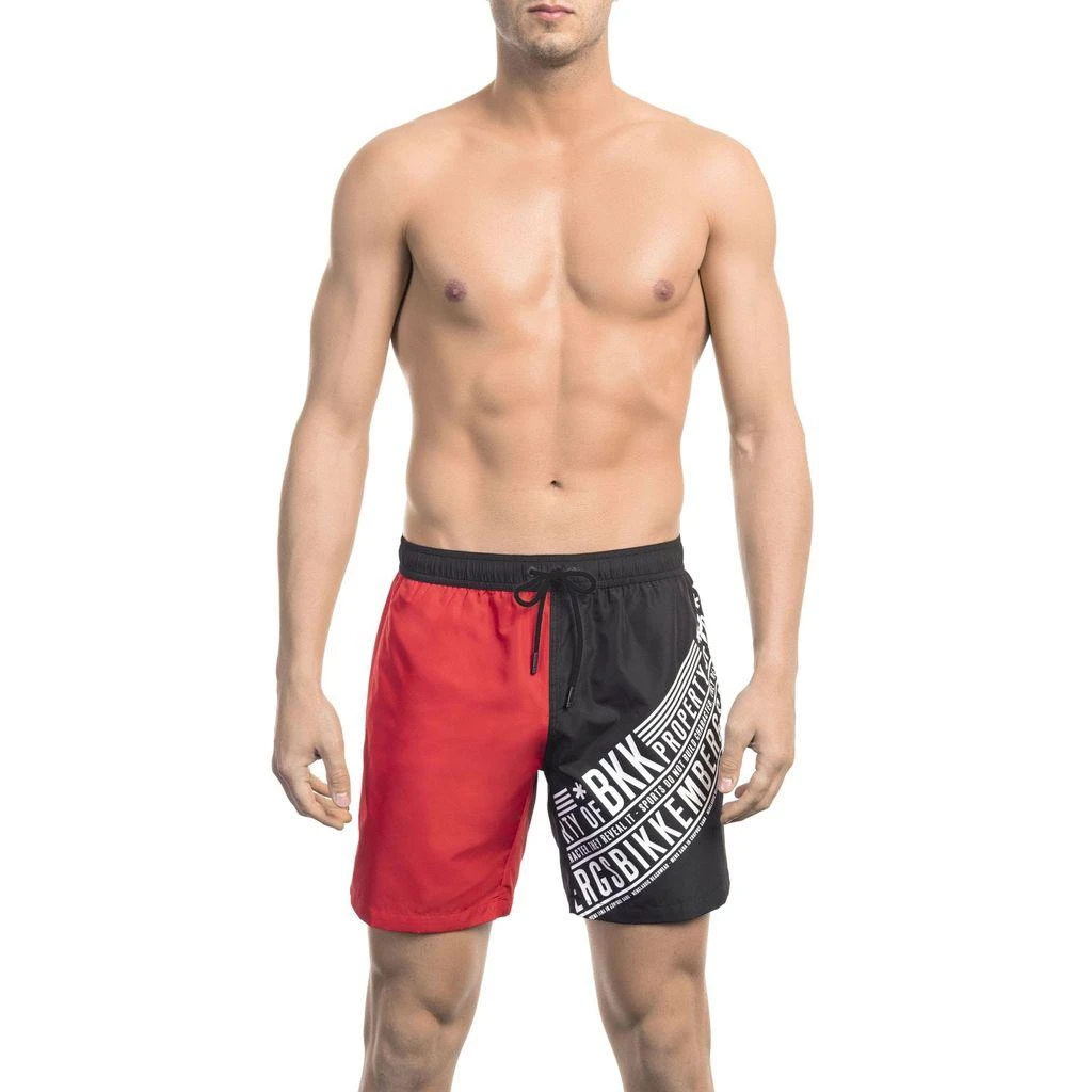 Bikkembergs Beachwear Swimwear Red Men