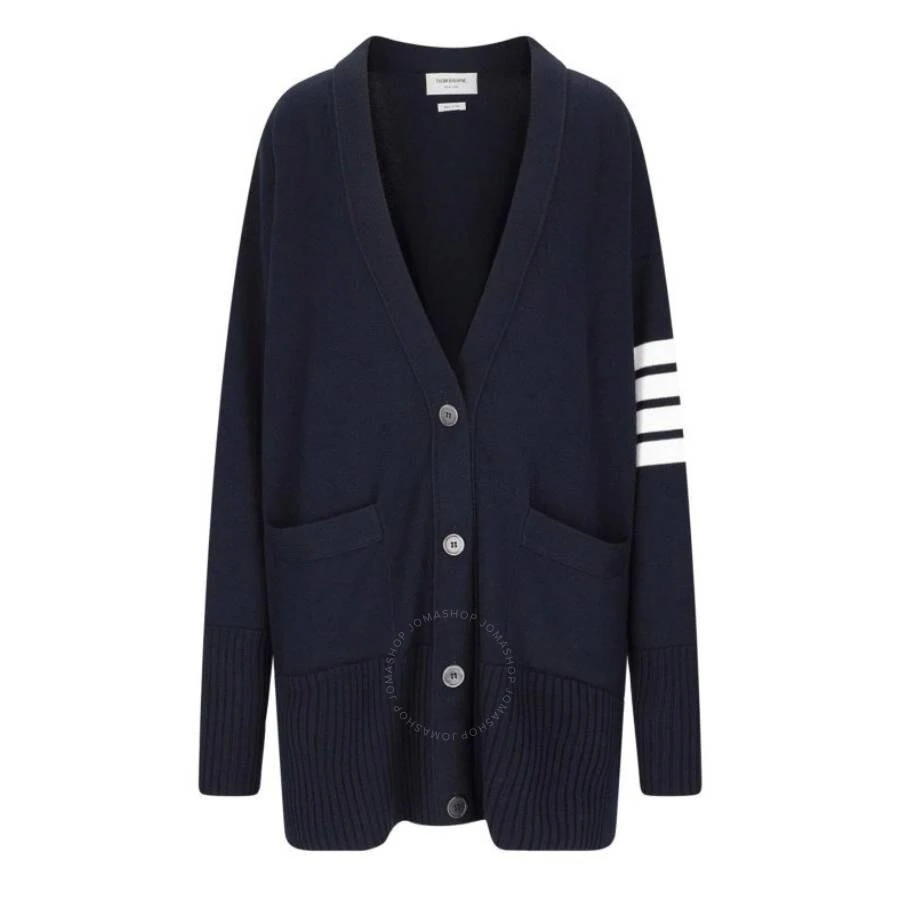 Thom Browne Exaggerated Fit Fine Merino Wool Cardigan 1