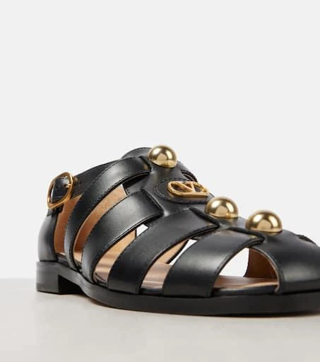 Valentino VLogo Signature leather fisherman sandals 5