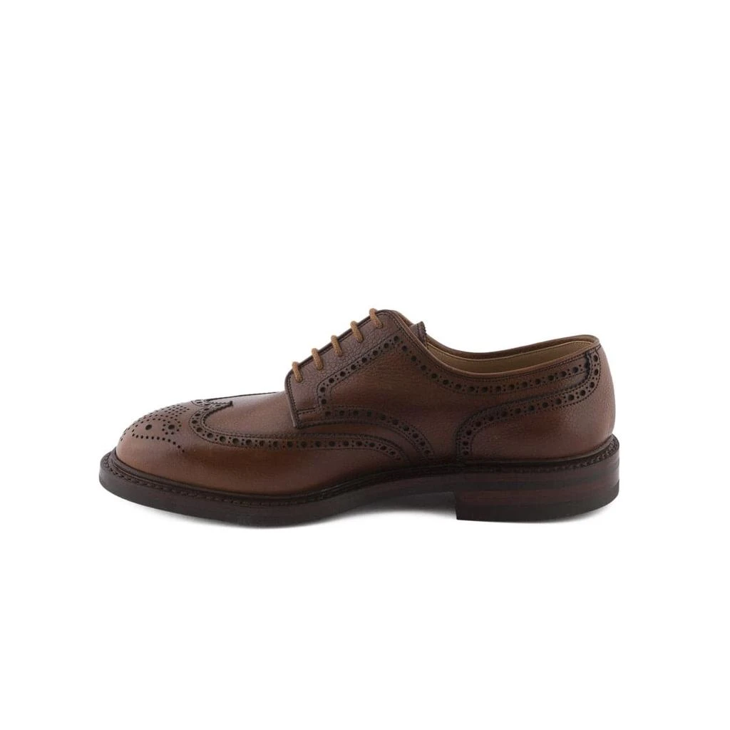 Crockett & Jones Pembroke Tan Scotch Grain Calf Laced Up Derby Shoe 4