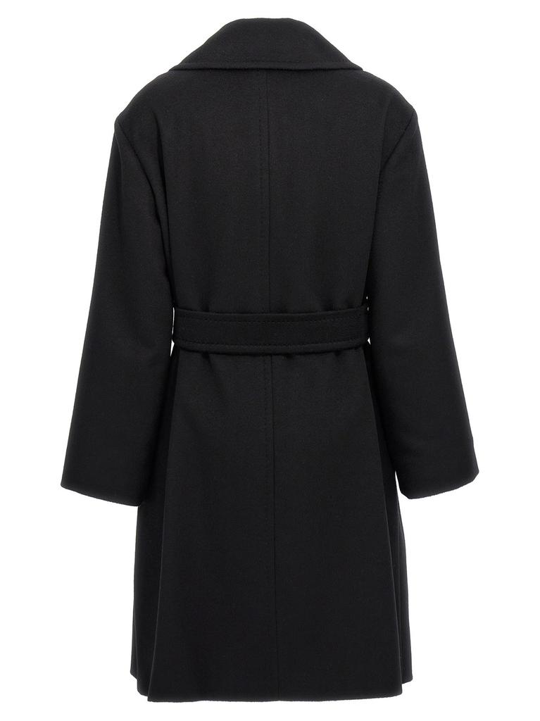 Max Mara Max Mara Studio Pazzo Belted Long-Sleeved Coat